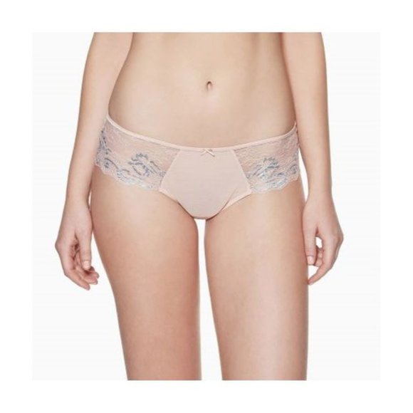 BLUSH LINGERIE 0228725 True Bliss Hipster Underwear Lace Peach / Rose ( M ) - Picture 1 of 1